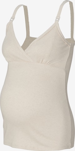 Chemise de nuit 'Maja' Noppies en beige : devant