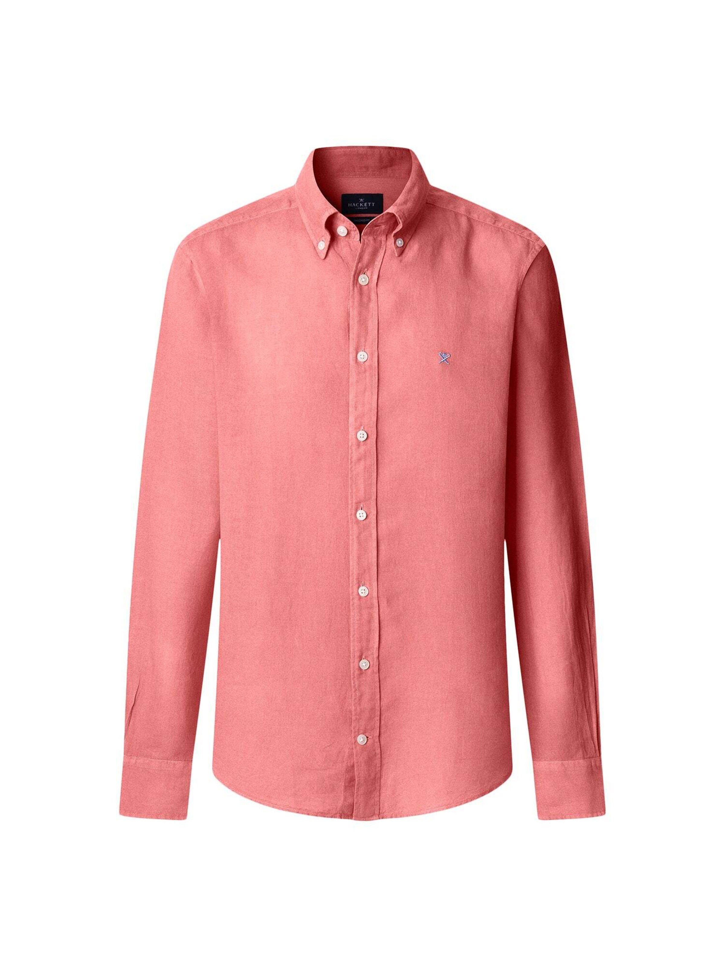 Hackett London Button Up Shirt 'Ess' in Orange: front