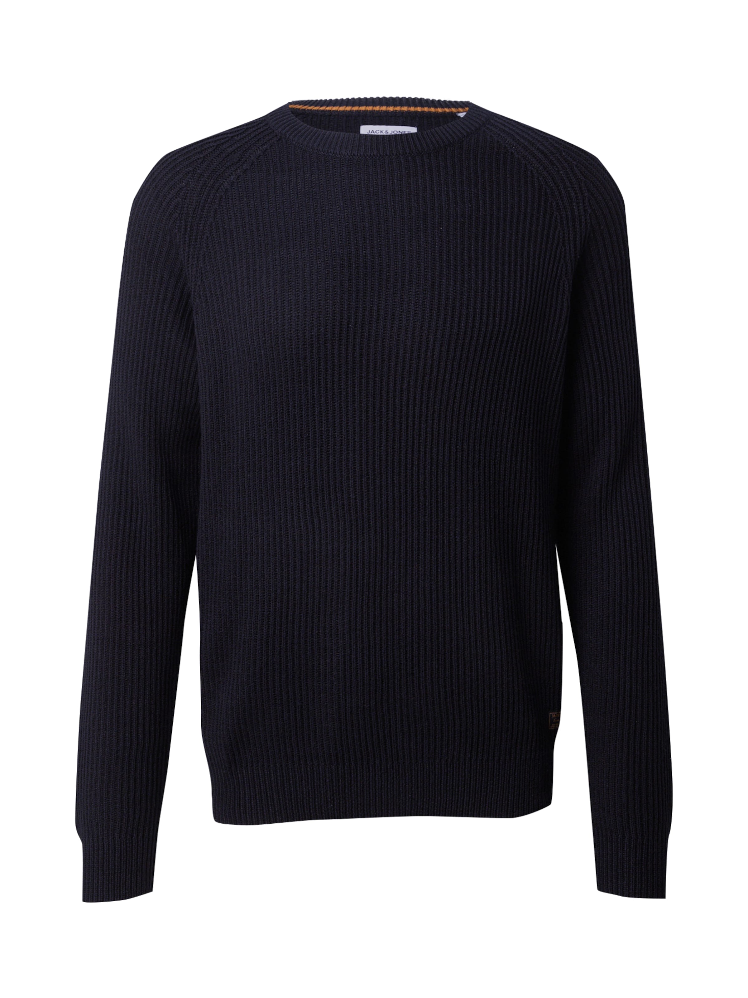 JACK & JONES Sweater 'Pannel' in Black: front