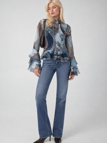 GUESS Bluse 'W6BH45W4235'‌‌‌‌‌‌‌‌‌‌ in Blau