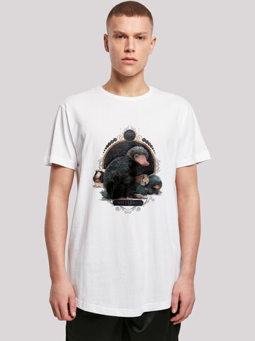 F4NT4STIC T-Shirt 'Phantastische Tierwesen Baby Nifflers' in Weiß: predná strana