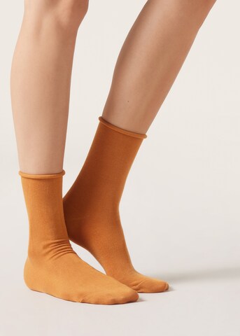 CALZEDONIA Socken in Orange: Vorderseite