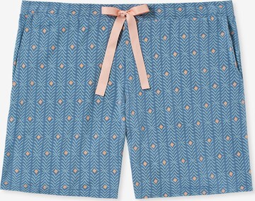 SCHIESSER Pajama Pants ' 95/5 ' in Blue: front