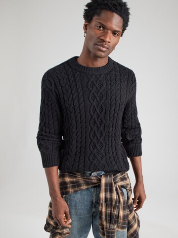 Abercrombie & Fitch Pullover in Schwarz: Vorderseite