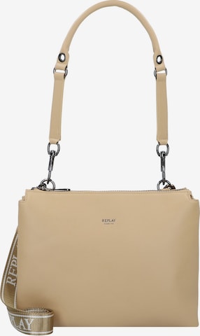 Borsa a spalla di REPLAY in beige: frontale