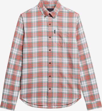 Superdry Button Up Shirt in Red: front