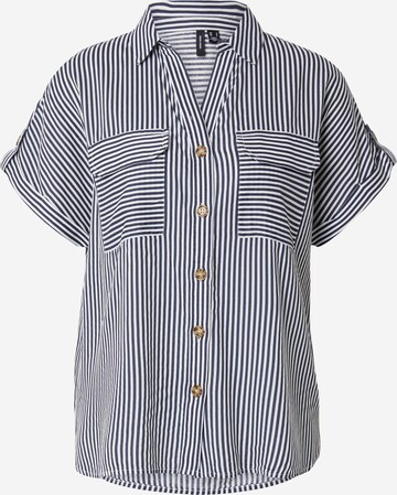 VERO MODA Bluse 'VMBUMPY' i blå: forside