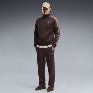 PUMA Loosefit Sportbroek in Bruin: voorkant