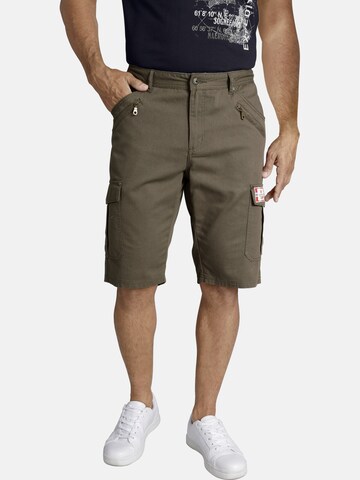 Jan Vanderstorm Loose fit Trousers ' Heimeram ' in Green: front