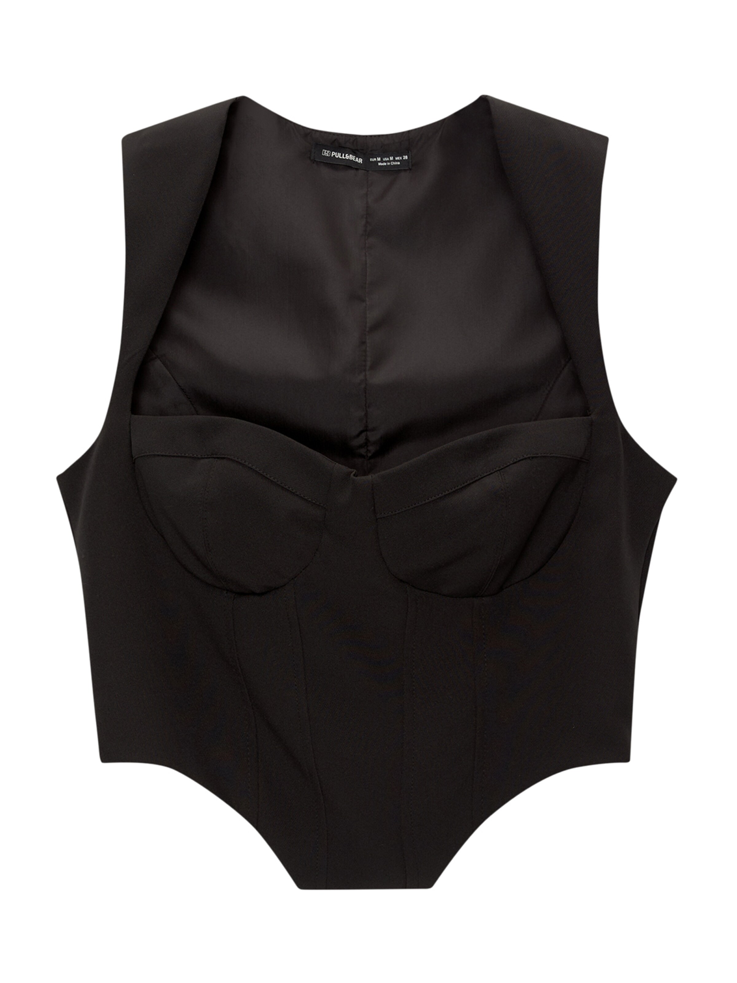 Haut Pull&Bear en noir : devant