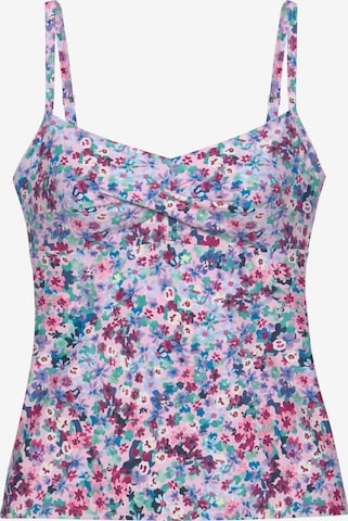 s.Oliver Bralette Tankini Top in Mixed colors: front