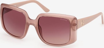 Lunettes de soleil GUESS en beige : devant