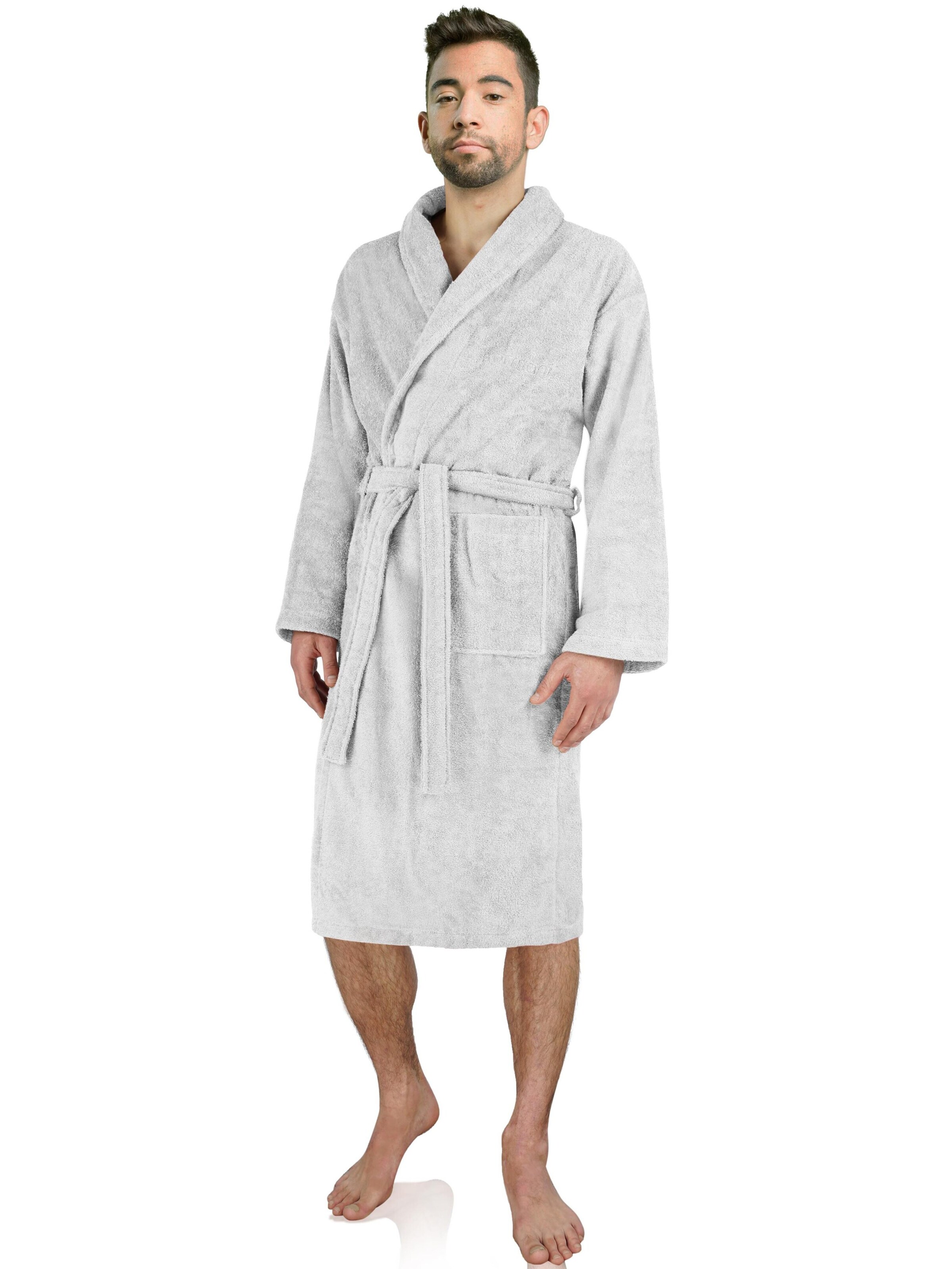 normani Badjas lang  in Wit: voorkant