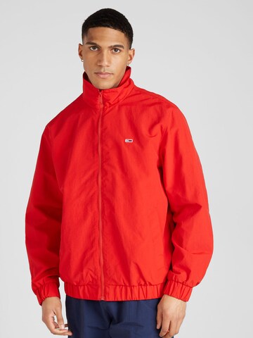 Tommy Jeans Jacke 'Essential' in Rot: predná strana