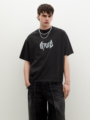 T-Shirt Pull&Bear en gris : devant