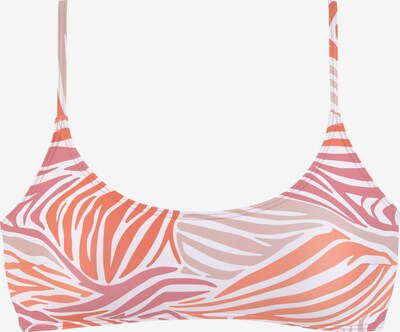 SUNSEEKER Bikinitop in beige / orange / pink / weiß, Produktansicht