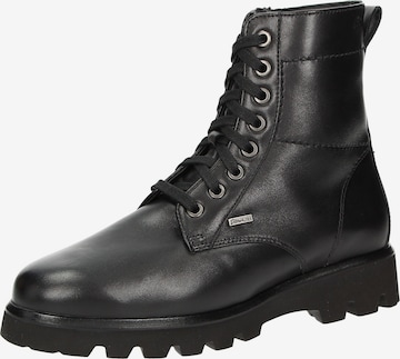 SIOUX Lace-Up Ankle Boots 'Mered' in Black: front