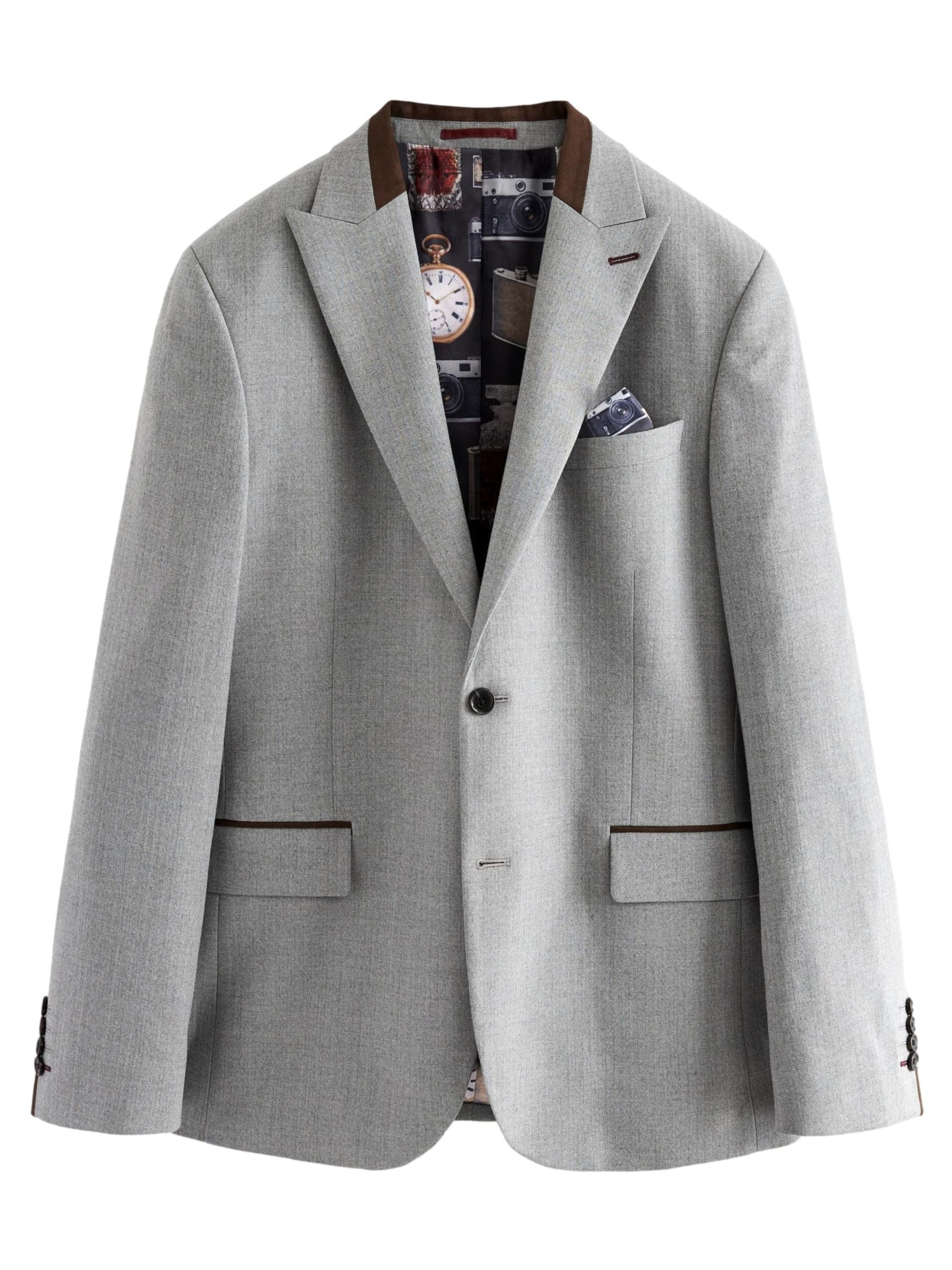 Next Sakko in Grau: Vorderseite