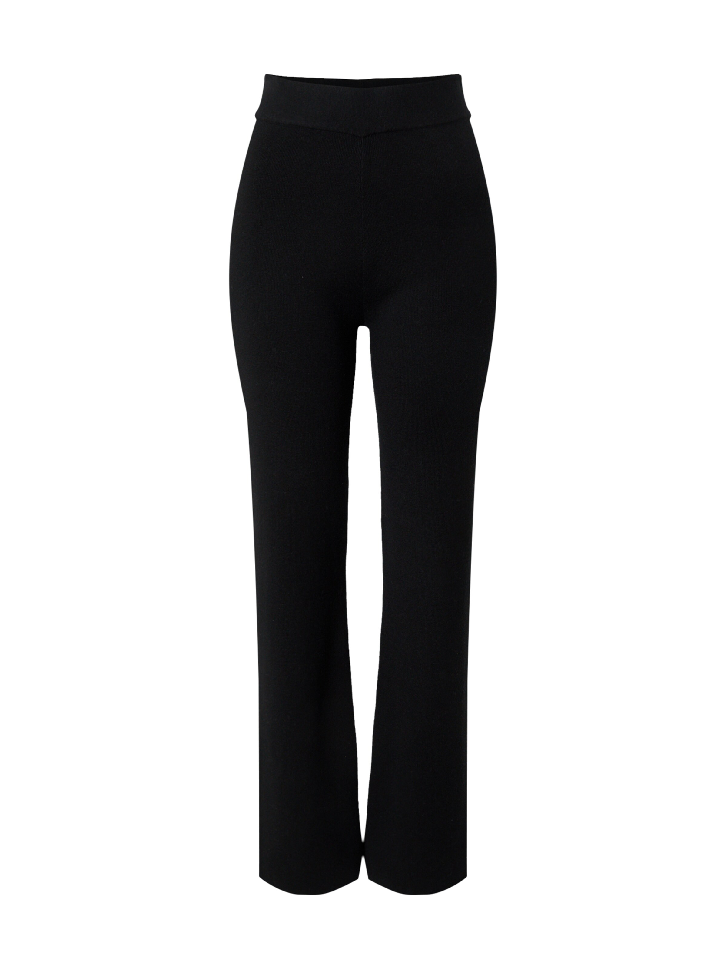 EDITED - regular Pantalón 'Seda' en negro: frente