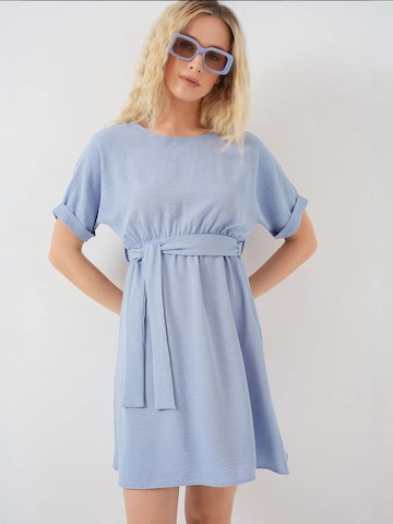 Bigdart - Vestido em azul: frente