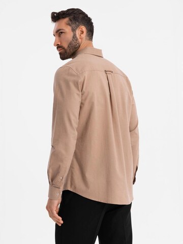 Ombre Regular fit Overhemd in Bruin