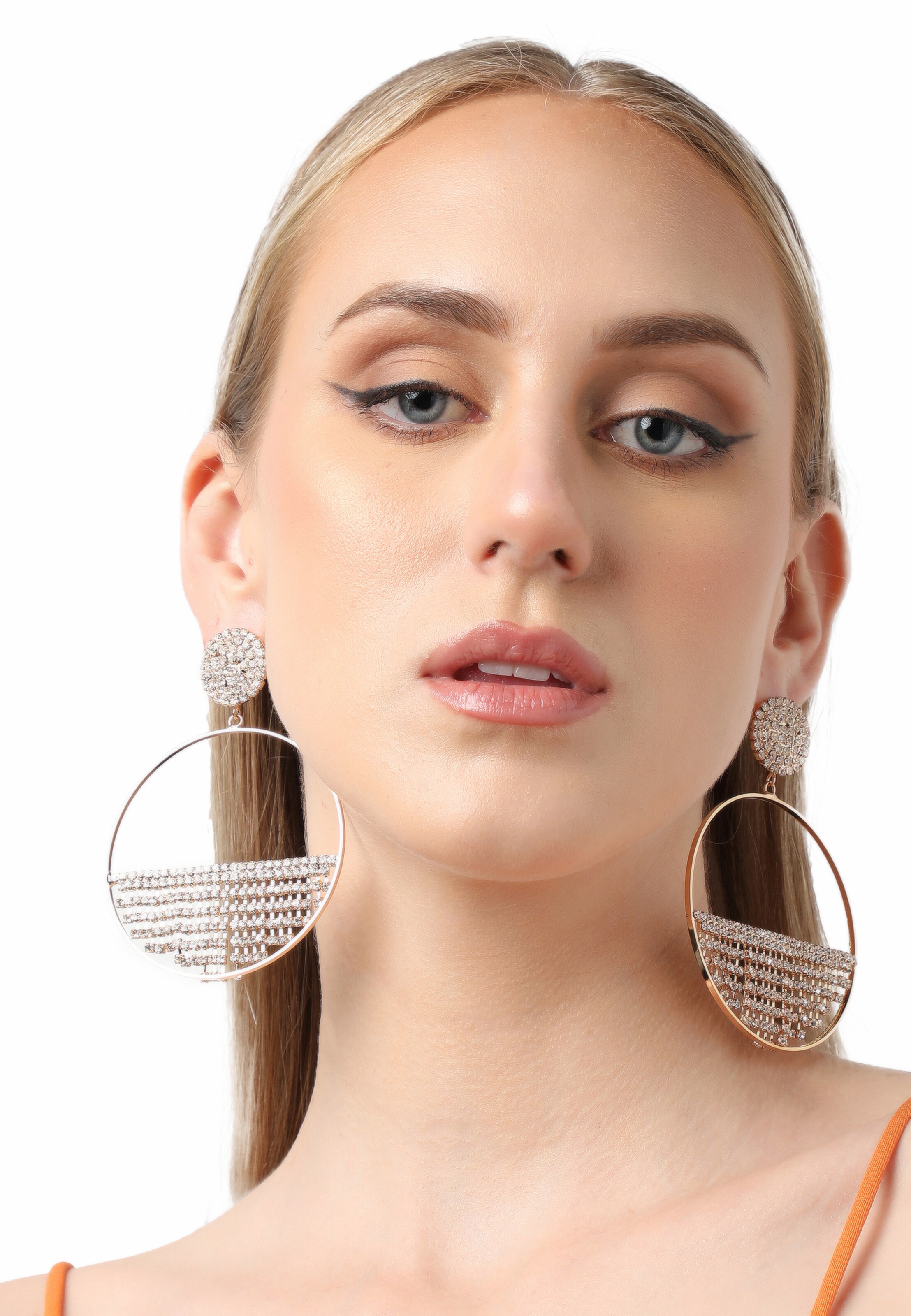 SOHI Earrings 'Cali' in Gold