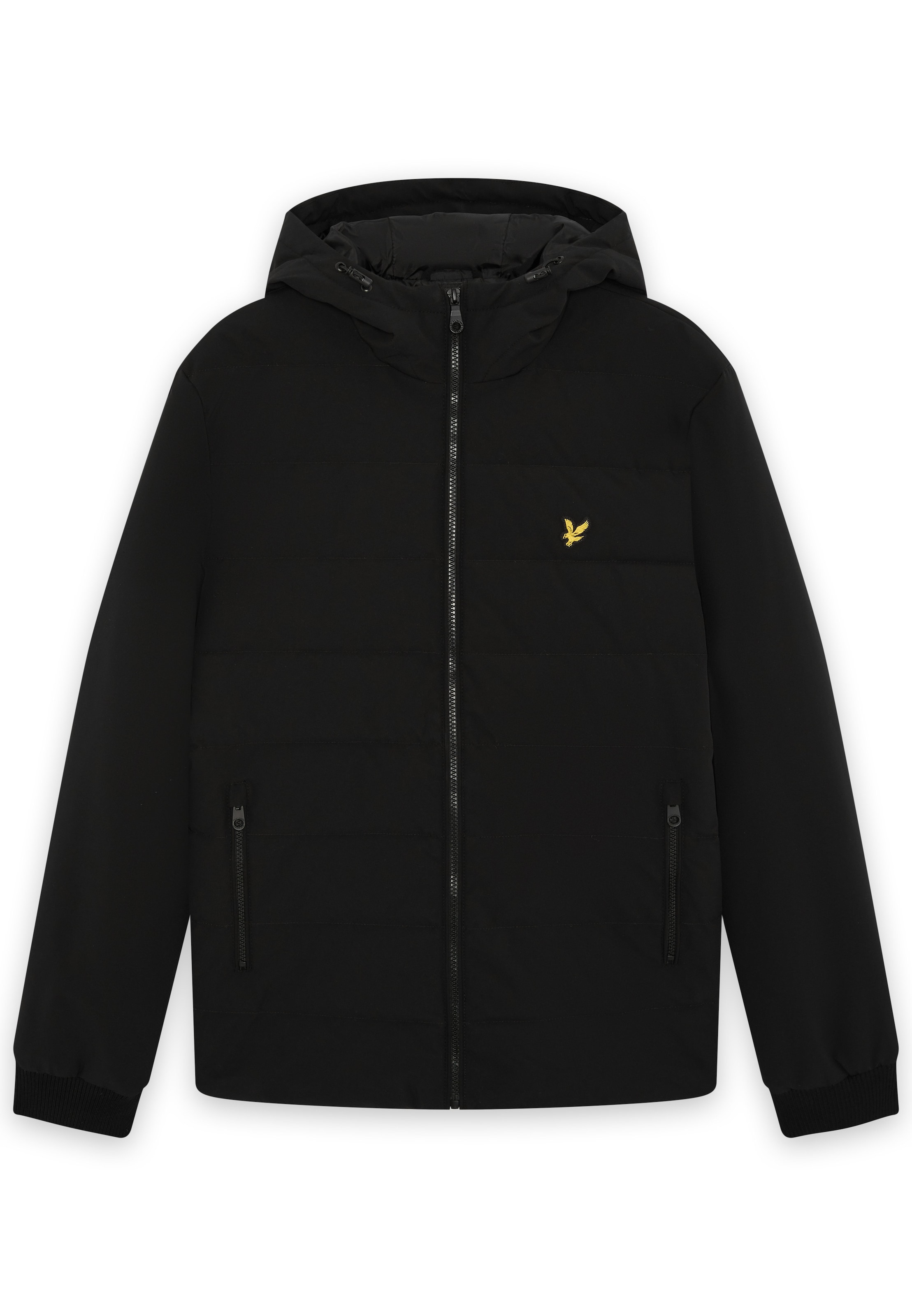 Lyle & Scott - Casaco meia-estação em preto: frente