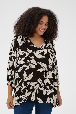 KAFFE CURVE Pluus 'KCTrine', värv must