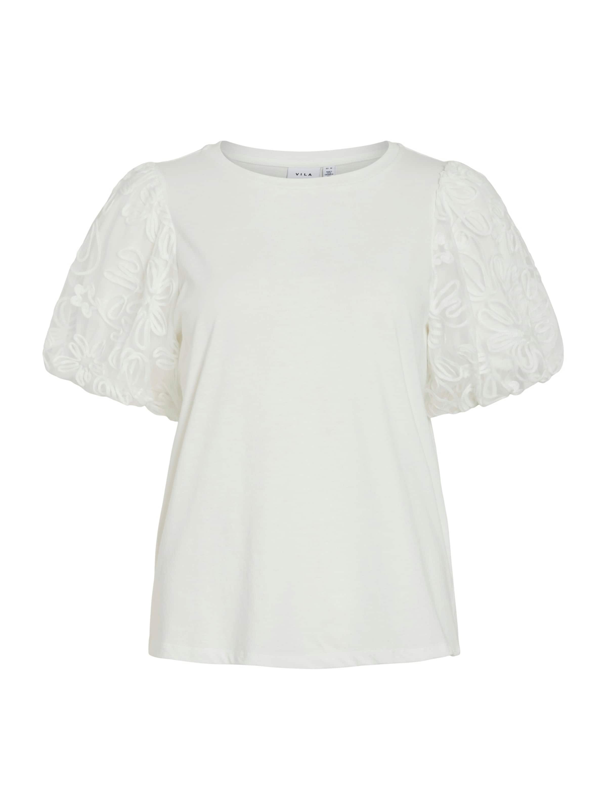 VILA Pusero 'VISIMONIA' värissä valkoinen: etupuoli