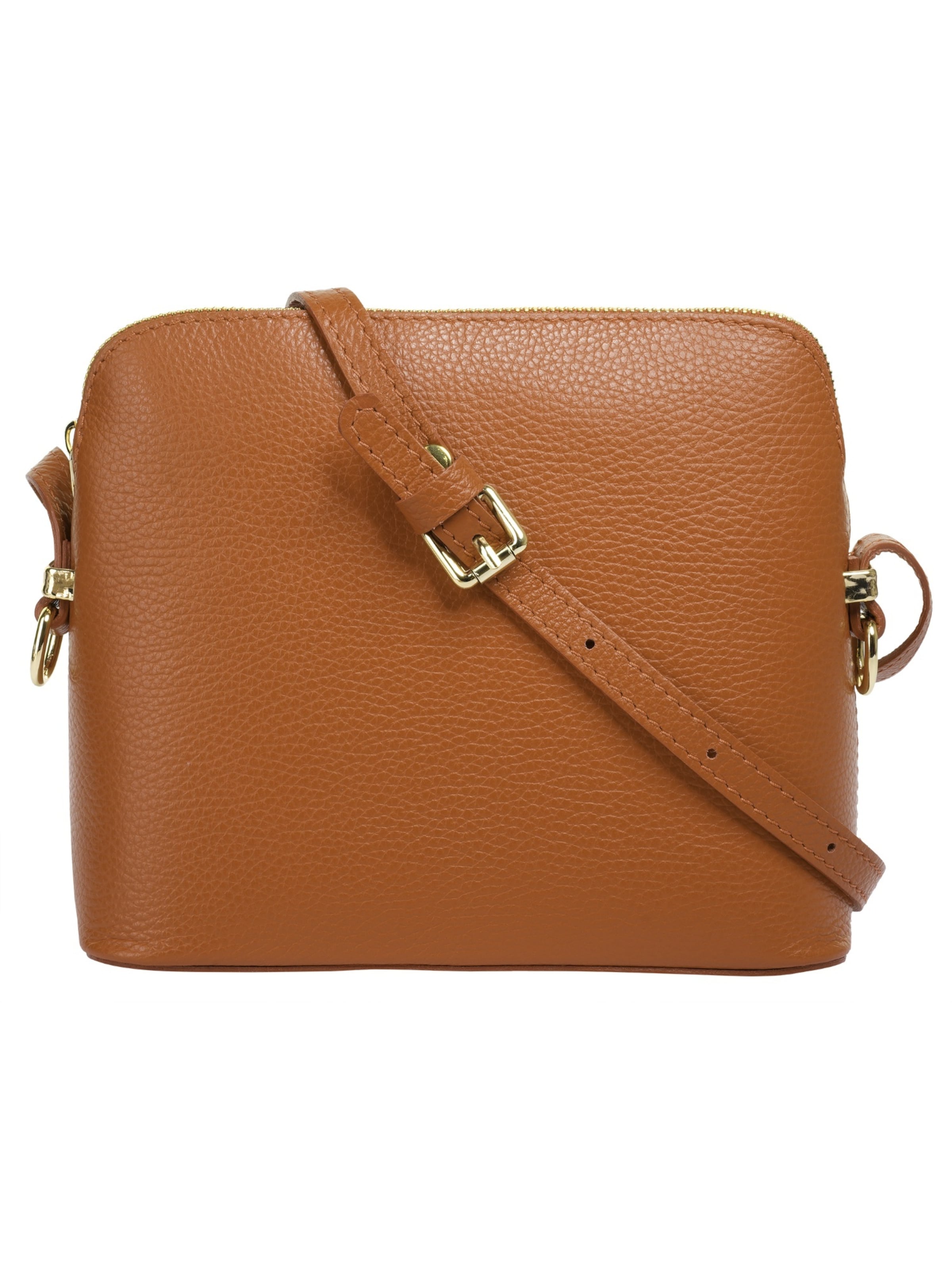 Cluty Crossbody Bag in Brown: front
