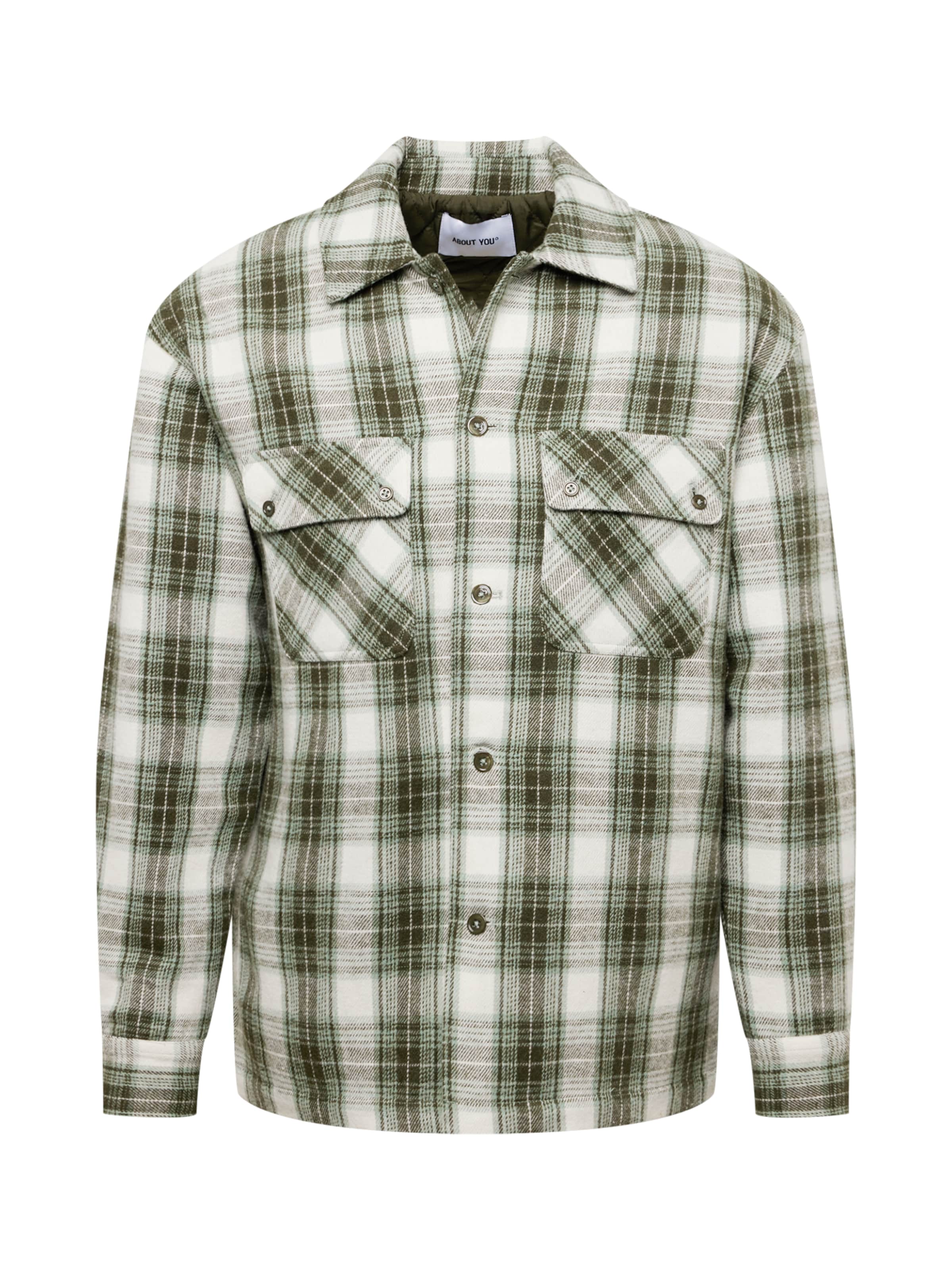 ABOUT YOU Φθινοπωρινό και ανοιξιάτικο μπουφάν 'Milo' σε πράσινο: μπροστά