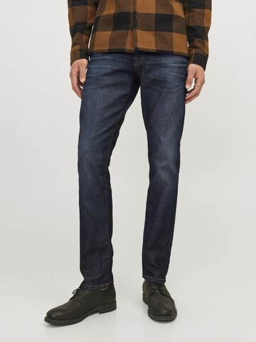 Coupe slim Jean 'JJIGlenn JJICON' JACK & JONES en bleu : devant