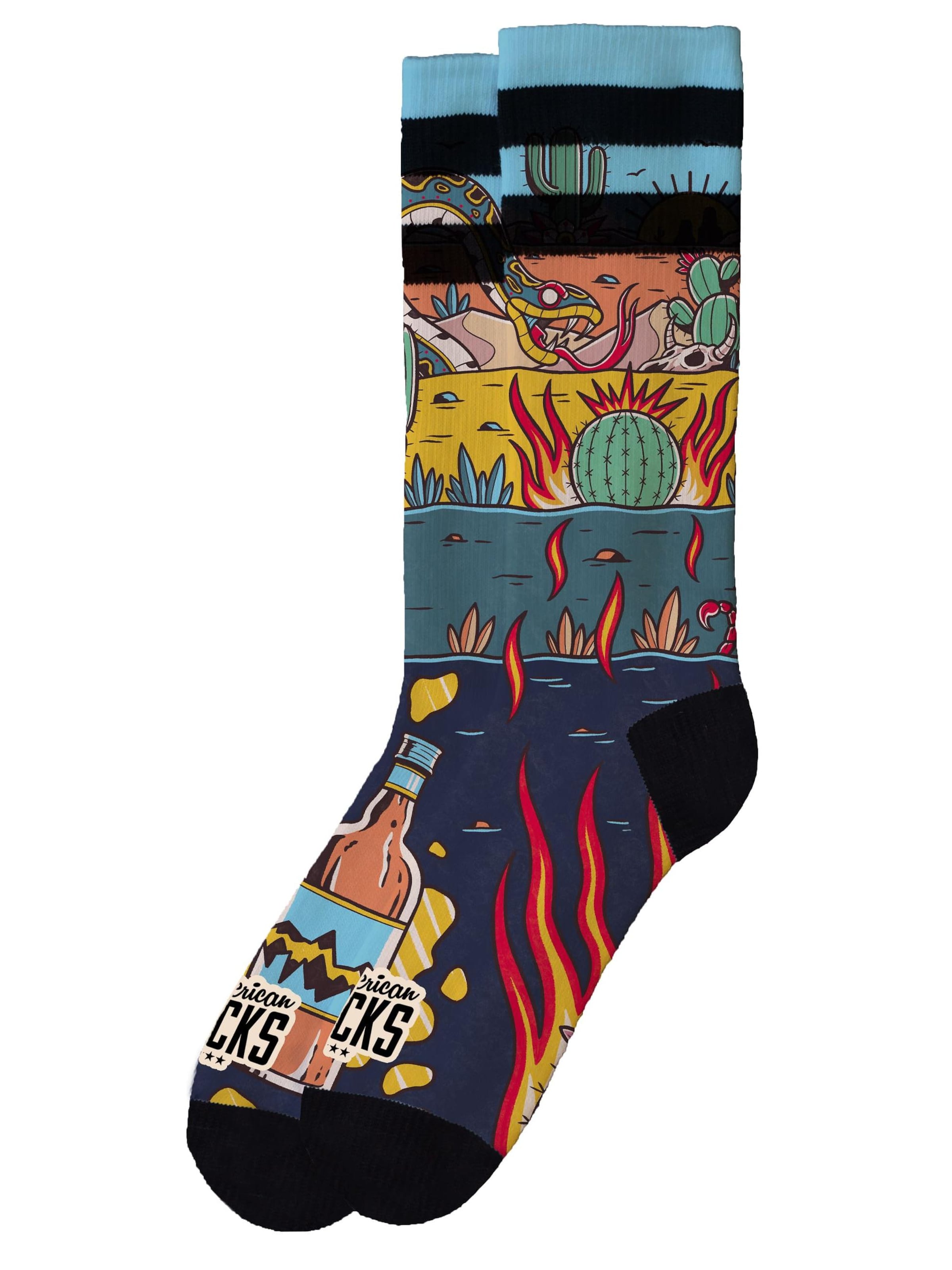 American Socks - Calcetines 'Rattlesnake - Mid High' en Mezcla de colores: frente