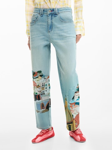 Desigual Tapered Jeans i blå: forside