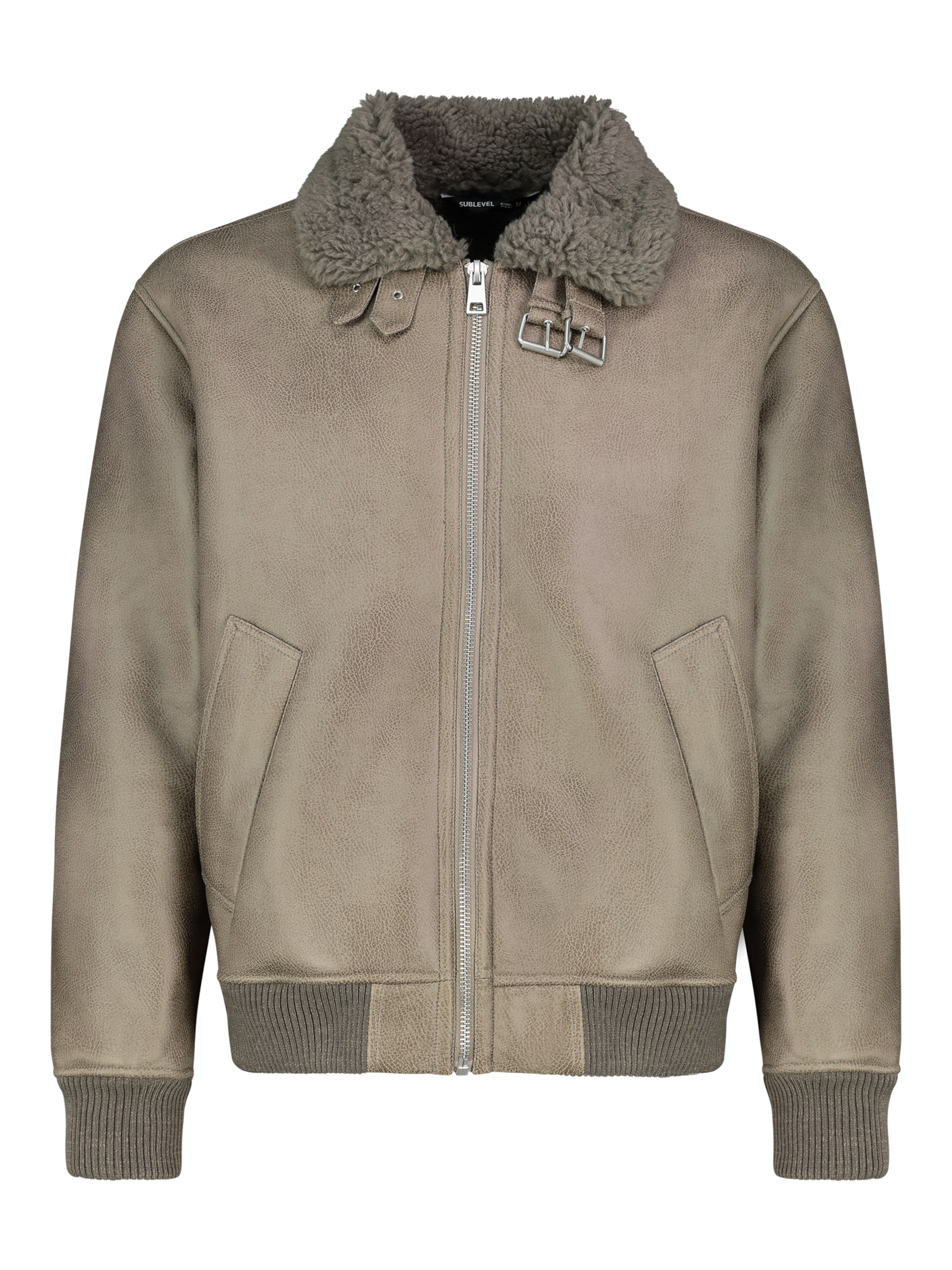 Sublevel Jacke in Braun: Vorderseite