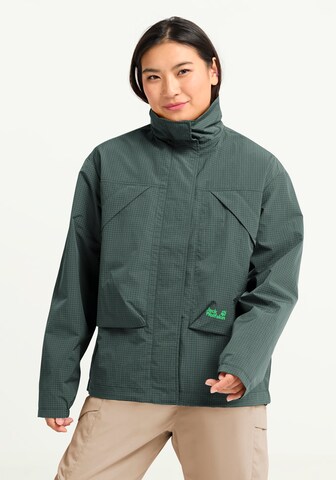JACK WOLFSKINOutdoor jakna 'FIND THE WILD' - zelena boja: prednji dio