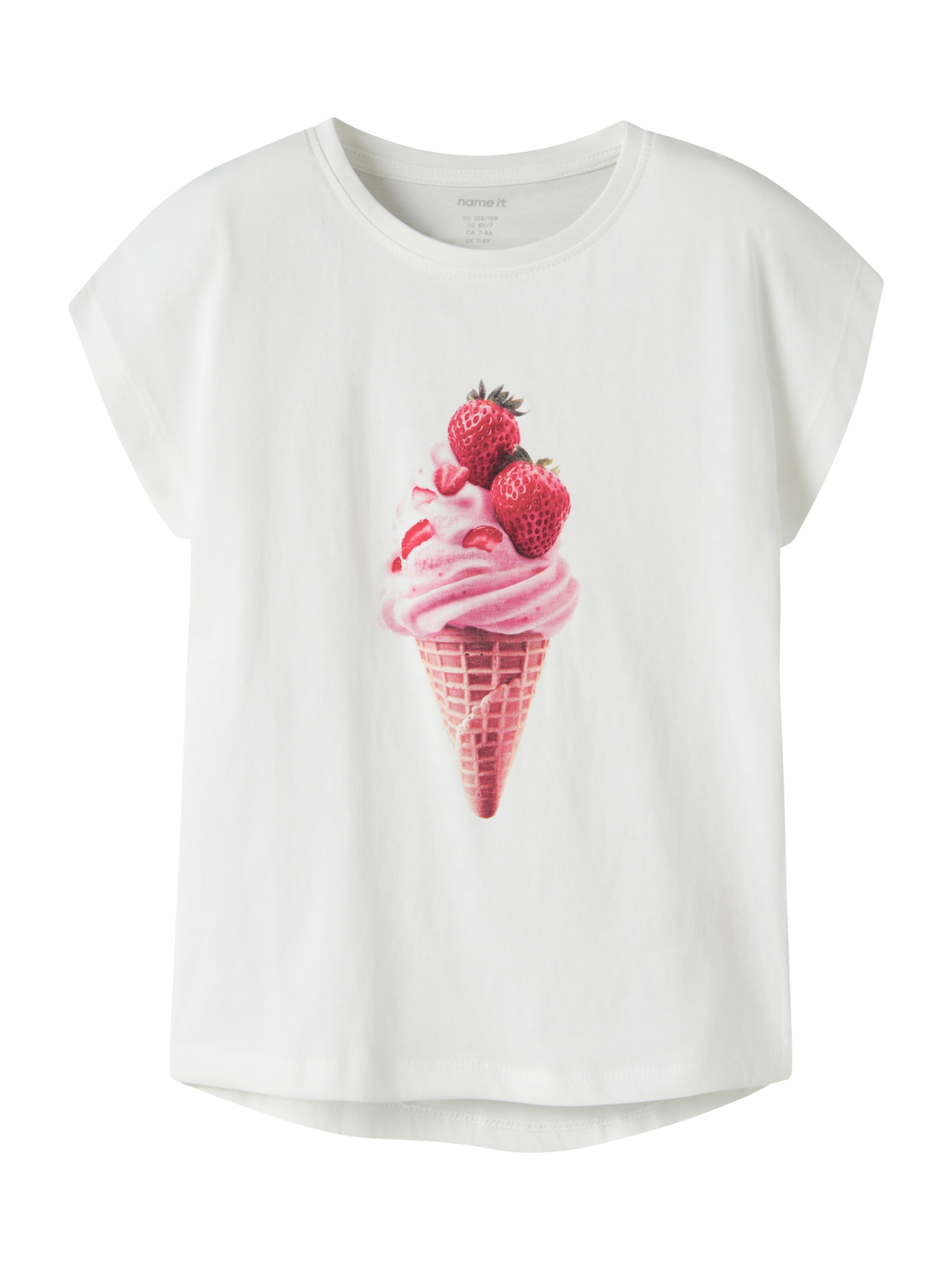 NAME IT - Camiseta 'NKFVOTIA' en blanco: frente