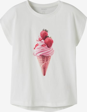 NAME IT Shirt 'NKFVOTIA' in White: front