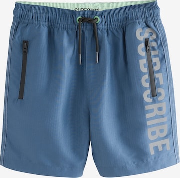 mėlyna Next Maudymosi trumpikės 'Subscribe': priekis