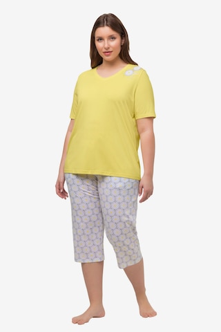 Pyjama Ulla Popken en jaune : devant