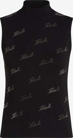 Karl Lagerfeld Top in Schwarz: predná strana