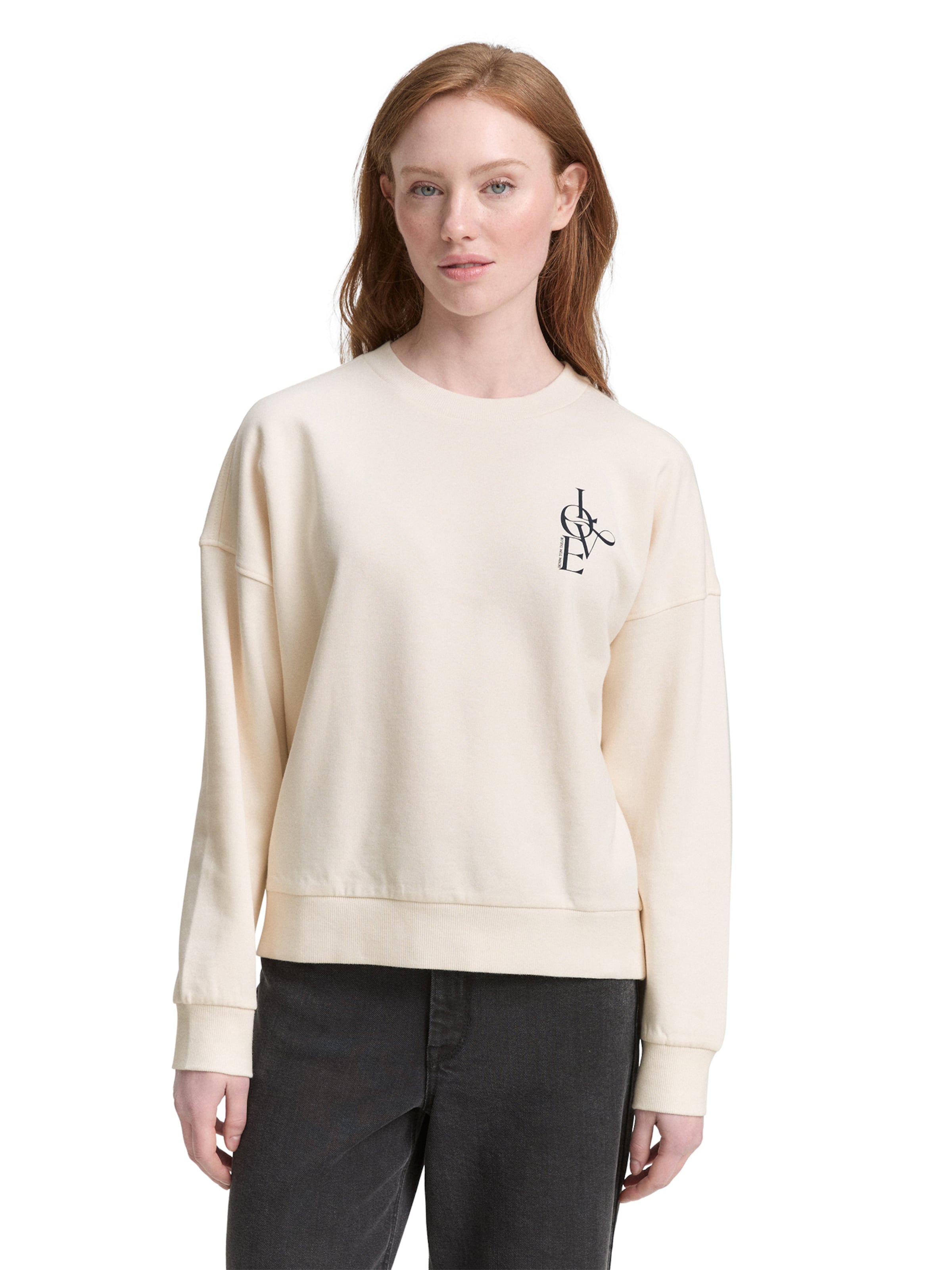 TOM TAILOR DENIM - Sudadera en blanco: frente