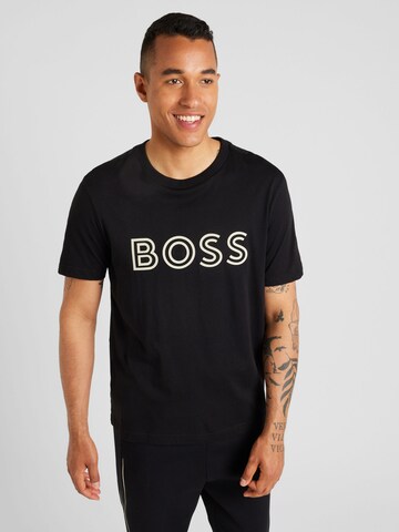 BOSS T-Shirt in Schwarz: Vorderseite