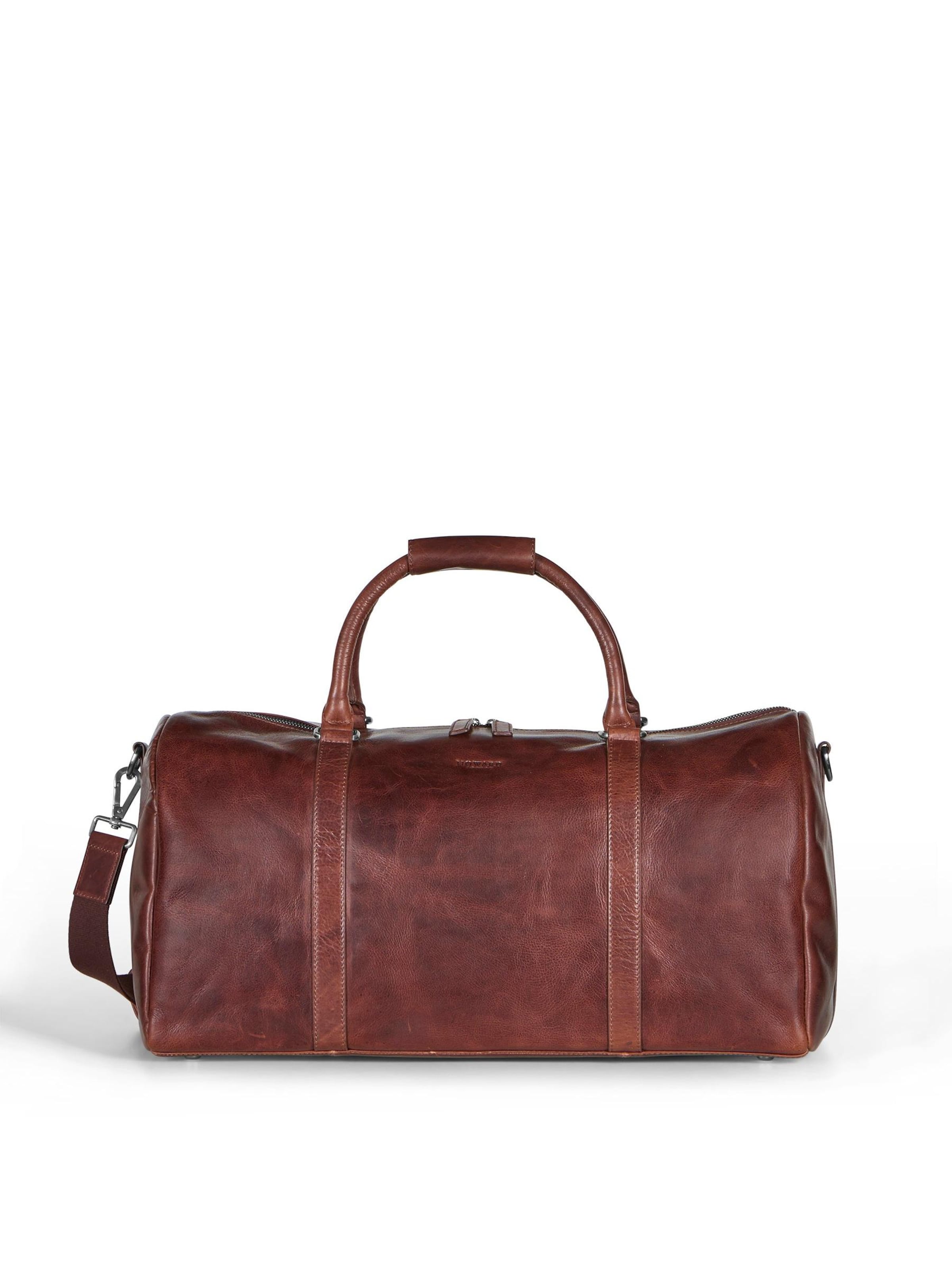 Borsa weekend 'Weekend Bag Hunter Brown' di Howard London in marrone: frontale