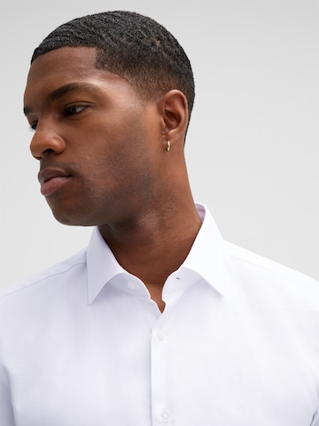 STRELLSON Slim fit Button Up Shirt 'Santos' in White