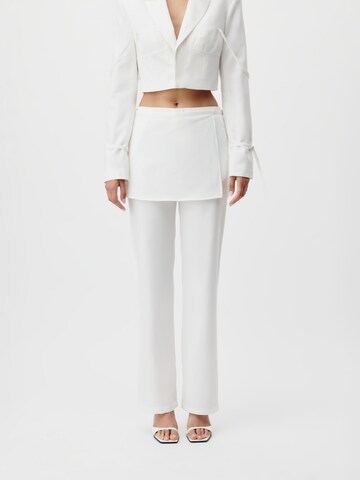 Flared Pantaloni 'Janet Tall' di LeGer by Lena Gercke in bianco: frontale