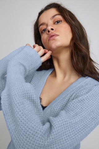 ICHI Knit Cardigan 'IHDUSTY' in Blue