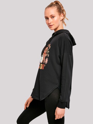 F4NT4STIC Sweatshirt 'Let It Snow Groovy Christmas Gingerbread' in Zwart