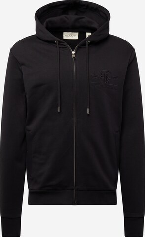 GANT Sweatjacke in Schwarz: predná strana