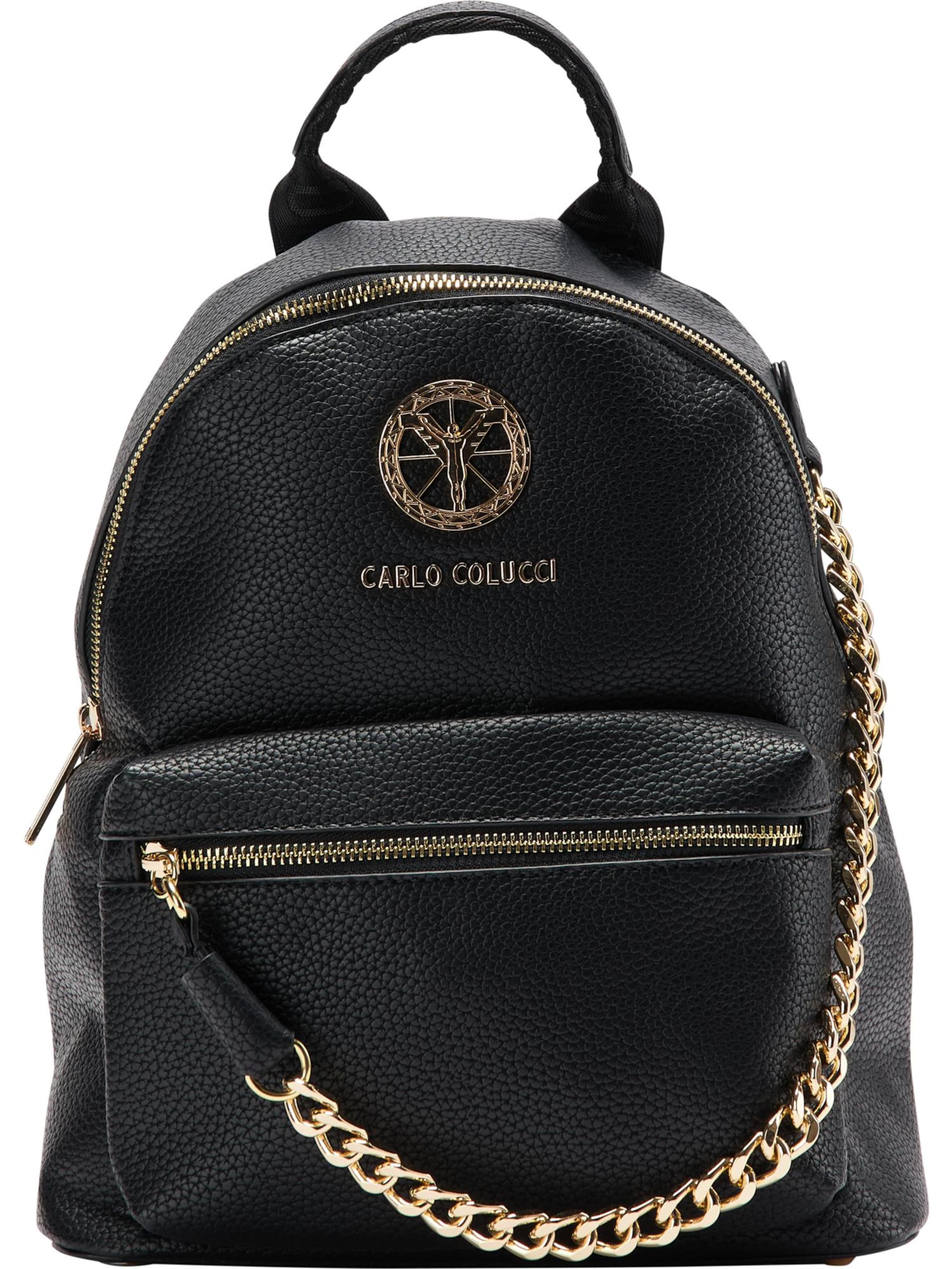 Carlo Colucci Rucksack 'Costazza' in Schwarz: Vorderseite